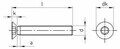 Винт DIN 965 (A2) с потайной головкой шлиц Torx, M2,5X8