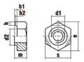 Гайка шестигранная приварная DIN 929 (A2), M8